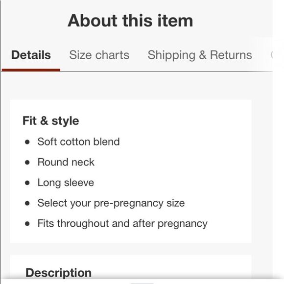 Isabel Maternity Ingrid & Isabel Maroon Gauze Cotton Baby Doll Top Empire Waist - Picture 10 of 12